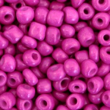 Seed beads 6/0 (4mm) Magenta purple